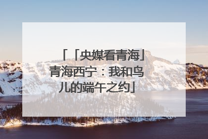 「央媒看青海」青海西宁：我和鸟儿的端午之约