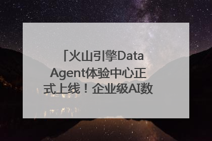火山引擎Data Agent体验中心正式上线！企业级AI数据专家触手可及