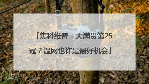 焦科维奇：大满贯第25冠？温网也许是最好机会