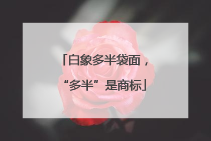 白象多半袋面，“多半”是商标