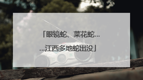 眼镜蛇、菜花蛇……江西多地蛇出没