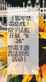 筑牢禁毒防线！常宁法院开展“6·26”禁毒主题普法宣传活动
