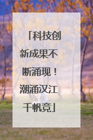 科技创新成果不断涌现！潮涌汉江千帆竞