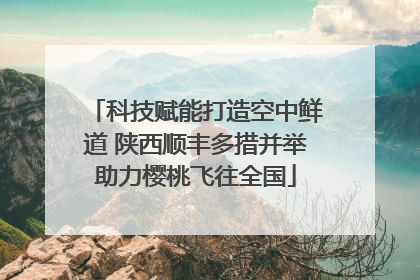 科技赋能打造空中鲜道 陕西顺丰多措并举助力樱桃飞往全国