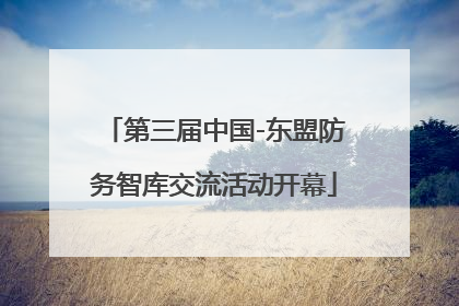 第三届中国-东盟防务智库交流活动开幕