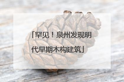 罕见！泉州发现明代早期木构建筑