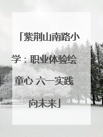 紫荆山南路小学：职业体验绘童心 六一实践向未来