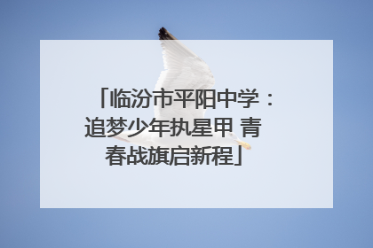 临汾市平阳中学：追梦少年执星甲 青春战旗启新程