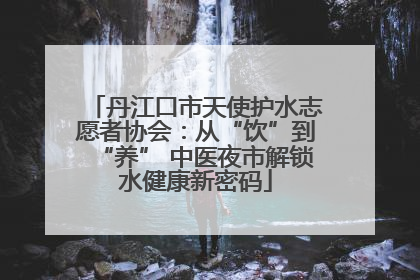 丹江口市天使护水志愿者协会：从“饮”到“养” 中医夜市解锁水健康新密码