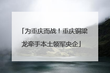 为重庆而战！重庆铜梁龙牵手本土领军央企