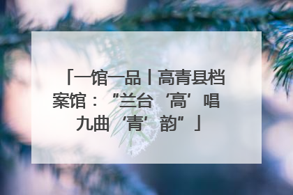 一馆一品丨高青县档案馆：“兰台‘高’唱 九曲‘青’韵”