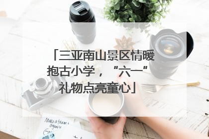 三亚南山景区情暖抱古小学，“六一”礼物点亮童心