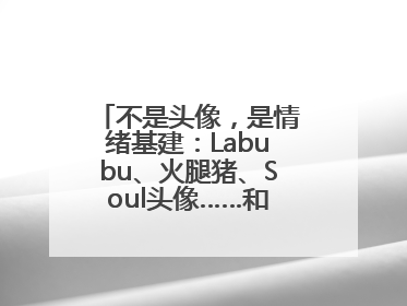 不是头像，是情绪基建：Labubu、火腿猪、Soul头像……和那些像你的表情