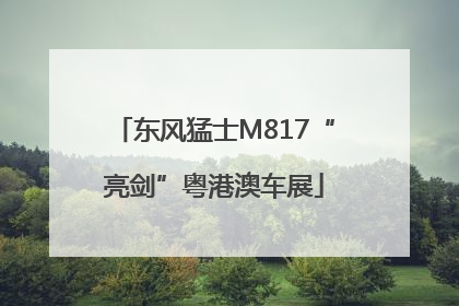 东风猛士M817“亮剑”粤港澳车展