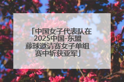 中国女子代表队在2025中国-东盟藤球邀请赛女子单组赛中斩获亚军