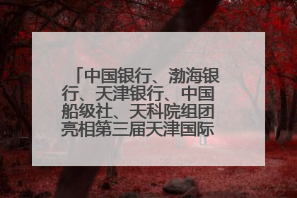 中国银行、渤海银行、天津银行、中国船级社、天科院组团亮相第三届天津国际航运展 输出航运服务“中国方案”
