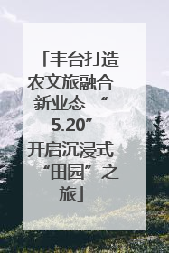丰台打造农文旅融合新业态 “5.20”开启沉浸式“田园”之旅