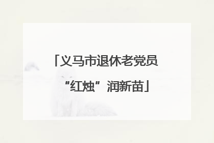 义马市退休老党员“红烛”润新苗