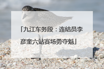 九江车务段：连结员李彦奎六站赛场勇夺魁