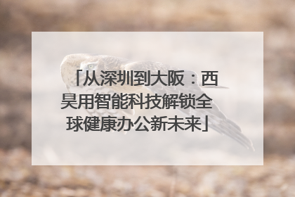 从深圳到大阪：西昊用智能科技解锁全球健康办公新未来