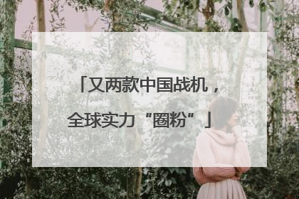 又两款中国战机，全球实力“圈粉”