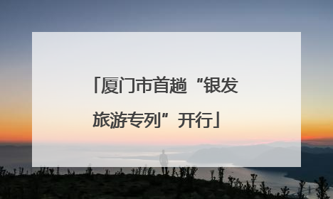 厦门市首趟“银发旅游专列”开行