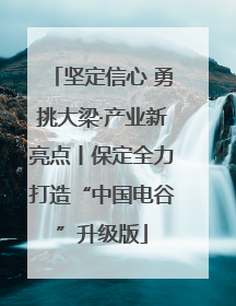 坚定信心 勇挑大梁·产业新亮点丨保定全力打造“中国电谷”升级版