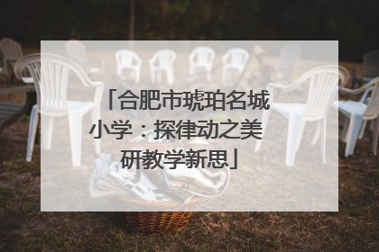 合肥市琥珀名城小学：探律动之美 研教学新思