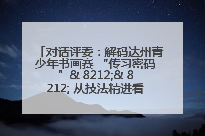 对话评委：解码达州青少年书画赛 “传习密码”& 8212;& 8212; 从技法精进看文化传承新活力