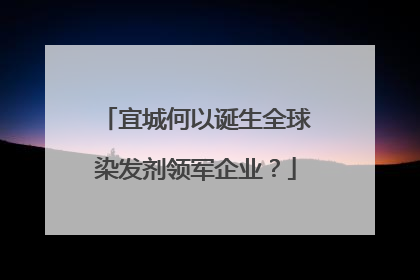 宜城何以诞生全球染发剂领军企业？