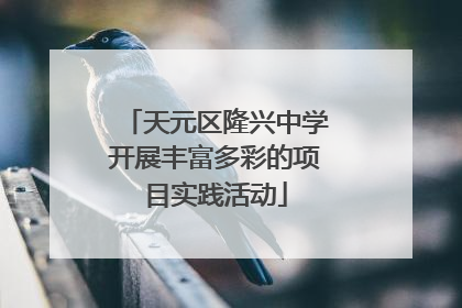 天元区隆兴中学开展丰富多彩的项目实践活动