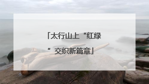 太行山上“红绿”交织新篇章