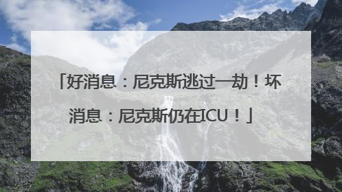 好消息：尼克斯逃过一劫！坏消息：尼克斯仍在ICU！