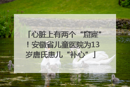 心脏上有两个“窟窿”！安徽省儿童医院为13岁唐氏患儿“补心”