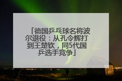 德国乒乓球名将波尔退役：从孔令辉打到王楚钦，同5代国乒选手竞争