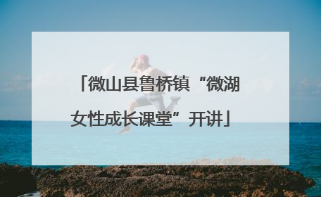微山县鲁桥镇“微湖女性成长课堂”开讲