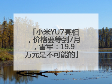 小米YU7亮相，价格要等到7月，雷军：19.9万元是不可能的