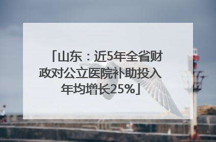山东：近5年全省财政对公立医院补助投入年均增长25%