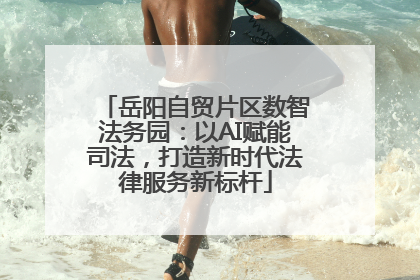 岳阳自贸片区数智法务园：以AI赋能司法，打造新时代法律服务新标杆