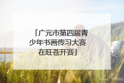 广元市第四届青少年书画传习大赛在旺苍开赛
