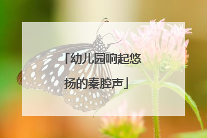 幼儿园响起悠扬的秦腔声