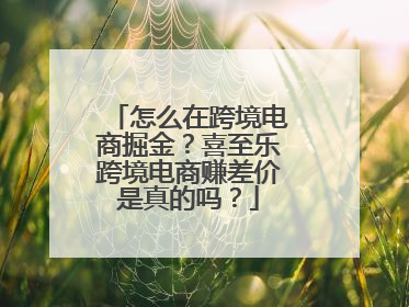 怎么在跨境电商掘金？喜至乐跨境电商赚差价是真的吗？
