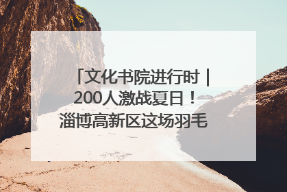 文化书院进行时｜200人激战夏日！淄博高新区这场羽毛球比赛太酷