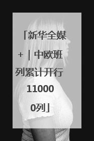 新华全媒+｜中欧班列累计开行110000列