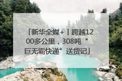 新华全媒+丨跨越1200多公里，308吨“巨无霸快递”送货记