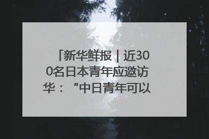 新华鲜报｜近300名日本青年应邀访华：“中日青年可以创造更好的未来”