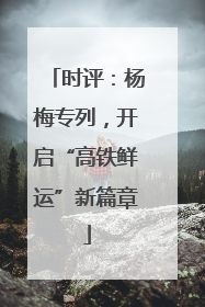 时评：杨梅专列，开启“高铁鲜运”新篇章