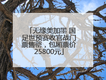 无缘美加墨 国足世预赛收官战门票售罄，包厢票价25800元