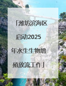 潍坊滨海区启动2025年水生生物增殖放流工作
