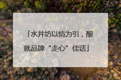 水井坊以情为引，酿就品牌“走心”佳话